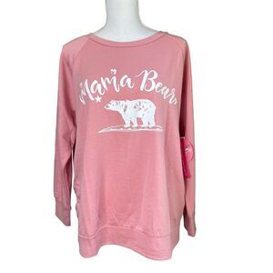 Feathers Maternity Crewneck Sweat Shirt 1X